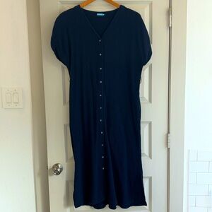 Navy Dress : 100% cotton